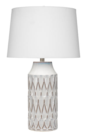 Dalia Ceramic Table Lamp, White