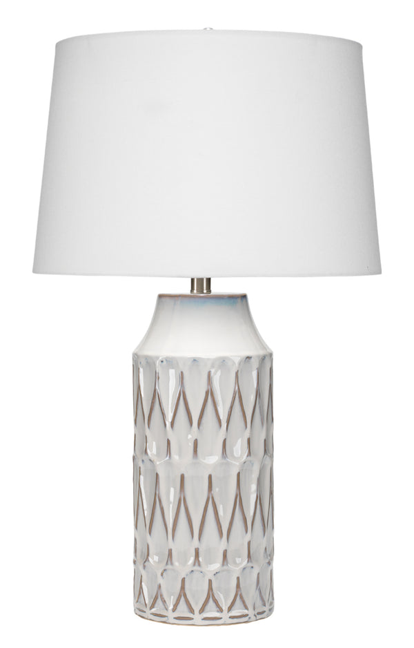 Dalia Ceramic Table Lamp, White