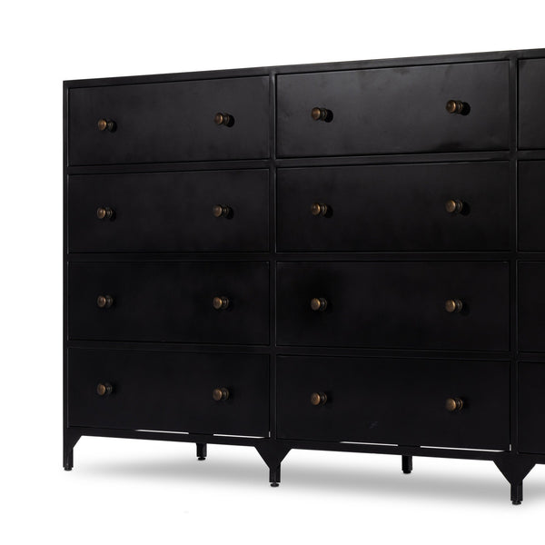 Belmont 12 Drawer Dresser - Black