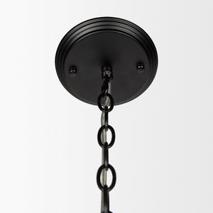 Gabriel Large Matte Black Chandelier