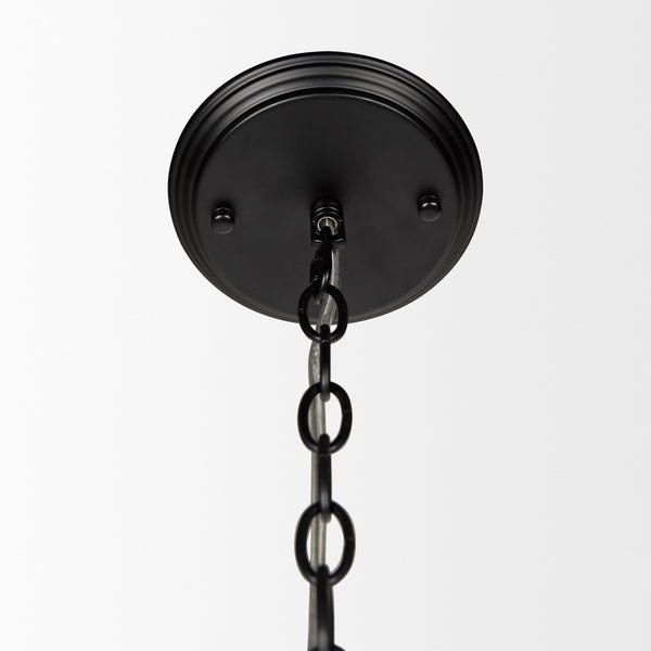 Gabriel Large Matte Black Chandelier