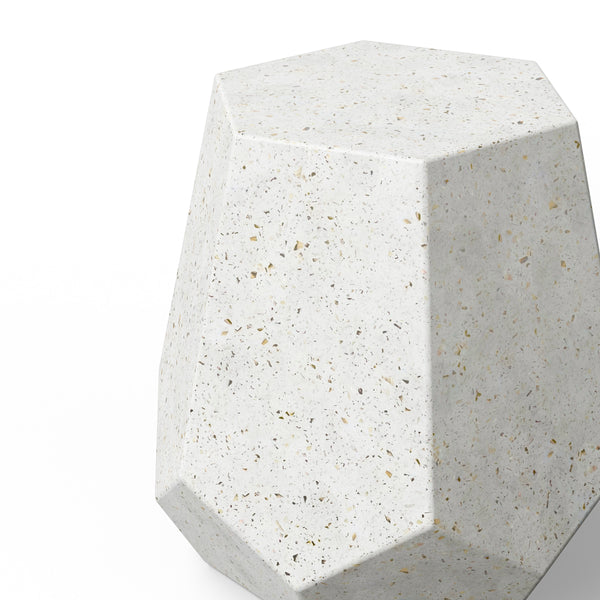 Ivory Terrazzo Stool