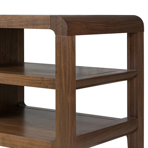 Hawkes Media Console - Dark Walnut Solid