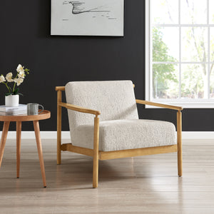 Nixon Chenille Accent Arm Chair, Concord Cream