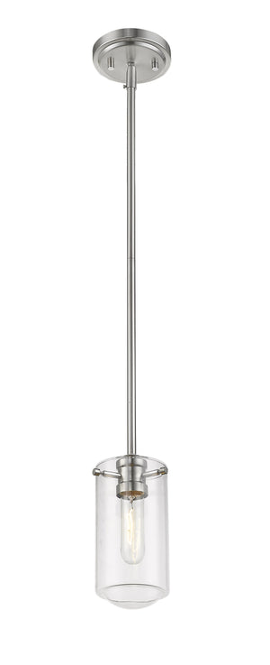 Delaney 1 Light Mini Pendant in Brushed Nickel Finish
