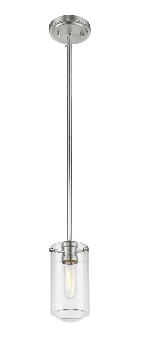 Delaney 1 Light Mini Pendant in Brushed Nickel Finish