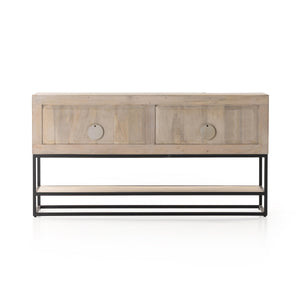 Kelby Small Media Console In Light Wash