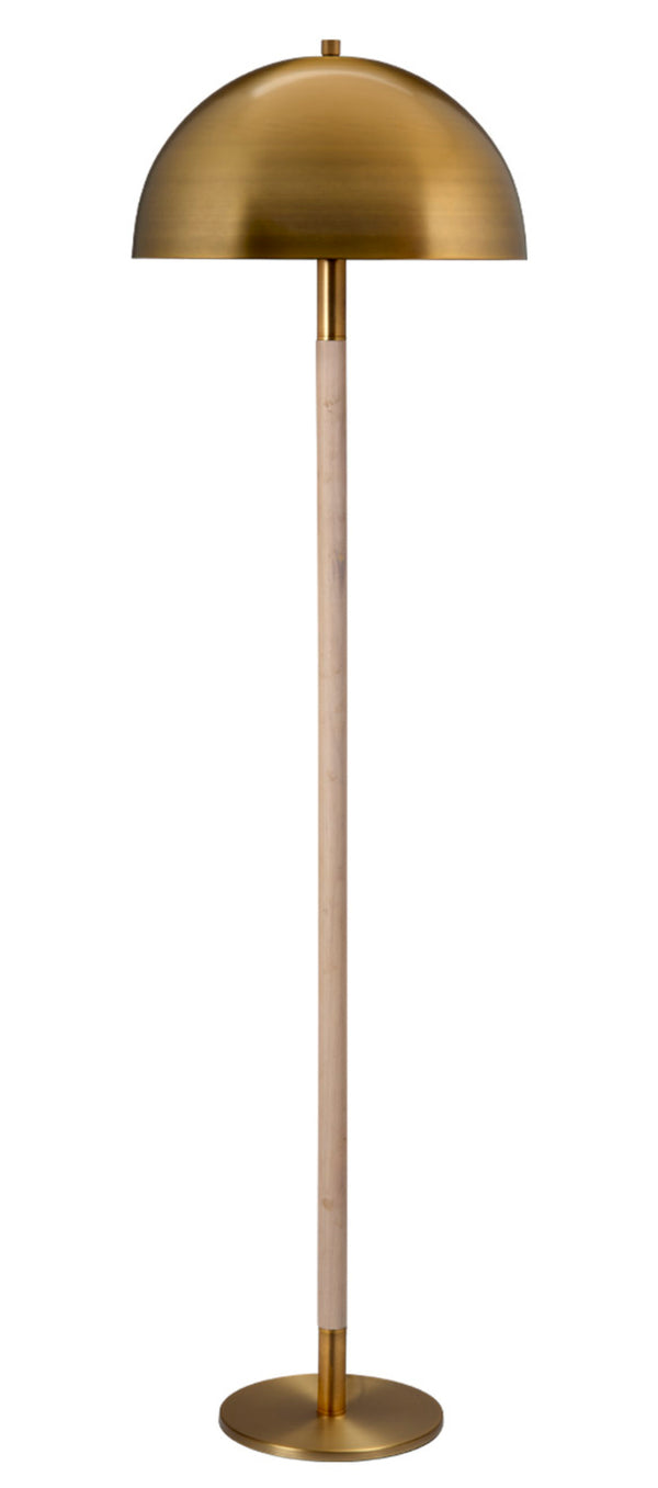 Merlin Metal and Wood Floor Lamp