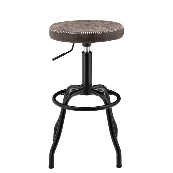 Eaton Gaslift Bar Stool In Vintage Coffee Brown