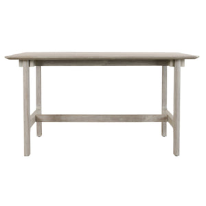 Dawn Outdoor Teak Counter Table in Gray, by Classic Home
