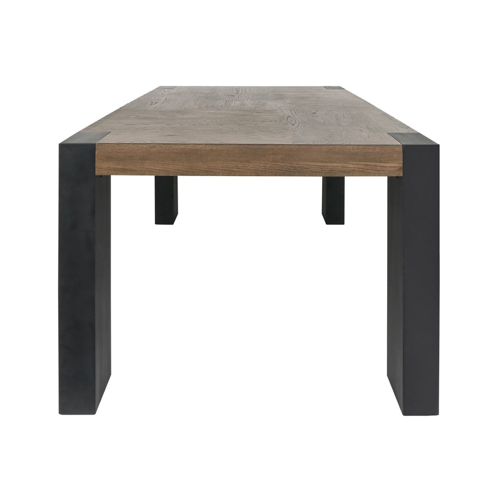 Deaven Solid Wood Rectangle Dining Table - Toasted Brown