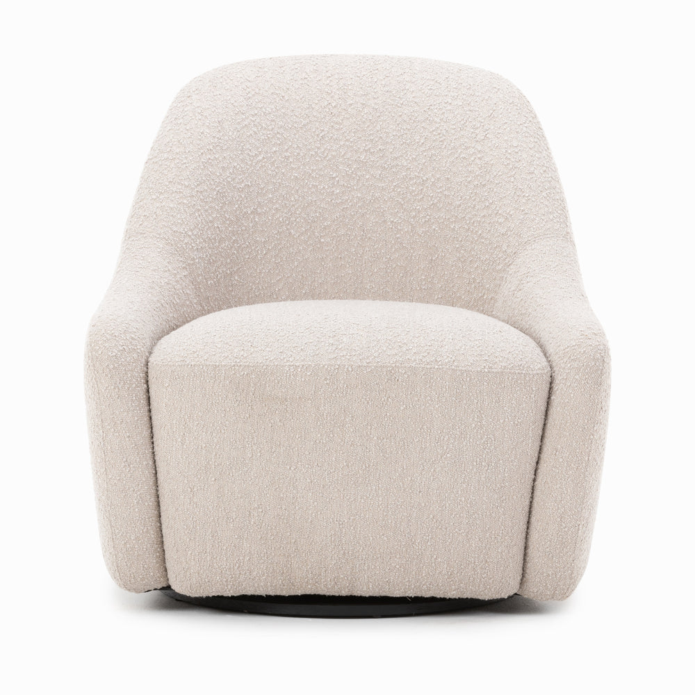 Levi Swivel Chair In Knoll Sand