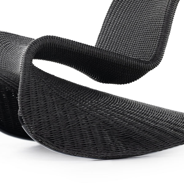 Portia Outdoor Rocking Chair In Coal