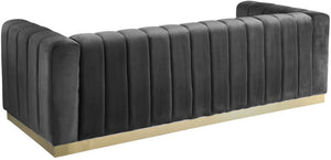 Francis Sofa In Grey Velvet