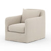 Dade Outdoor Swivel Chair in Faye Sand
