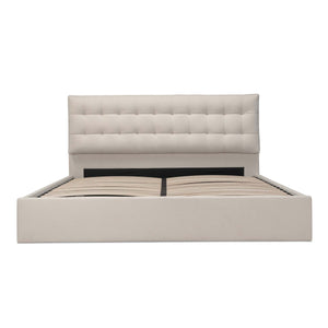 Moe's Sebastion Queen Storage Bed in Beige