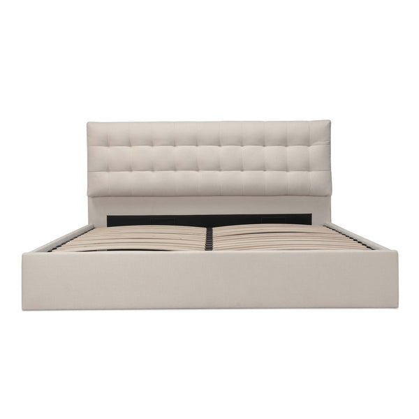 Moe's Sebastion Queen Storage Bed in Beige