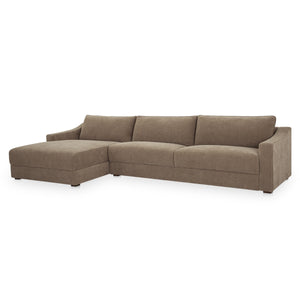 Moe's Farrow Taupe Chenille Left Sectional
