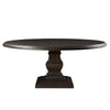 Dining Table 72in Round Vintage Brown