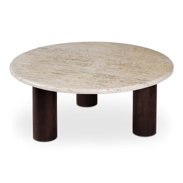 Moe's Landon Beige Travertine Coffee Table