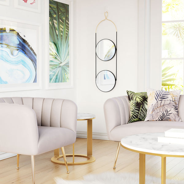 Deco Sofa Beige & Gold