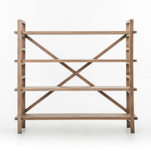 Toscana Large Bookshelf In Sundried Wheat