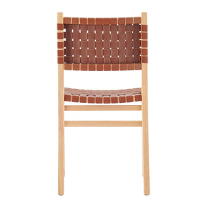 Marco PU Dining Side Chair, Ochre Brown