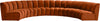 Lynda 6pc. Modular Sectional In Cognac Velvet