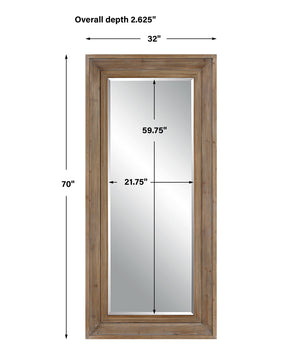 Missoula Large Natural Wood Mirror