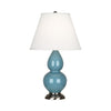 Steel Blue Small Double Gourd Accent Lamp