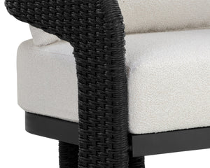 PYLOS LOUNGE CHAIR - BLACK - LOUIS CREAM