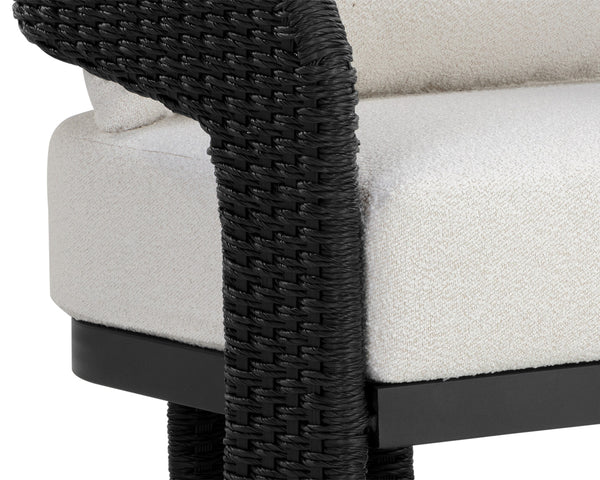 PYLOS LOUNGE CHAIR - BLACK - LOUIS CREAM