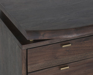 LEWIS DESK - DARK BROWN