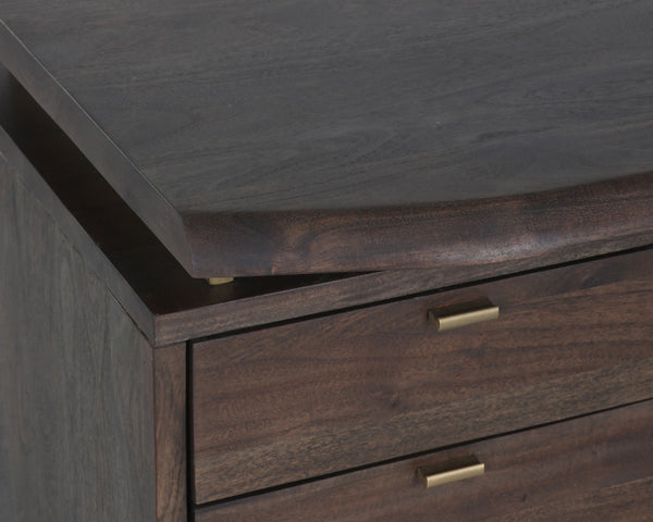 LEWIS DESK - DARK BROWN