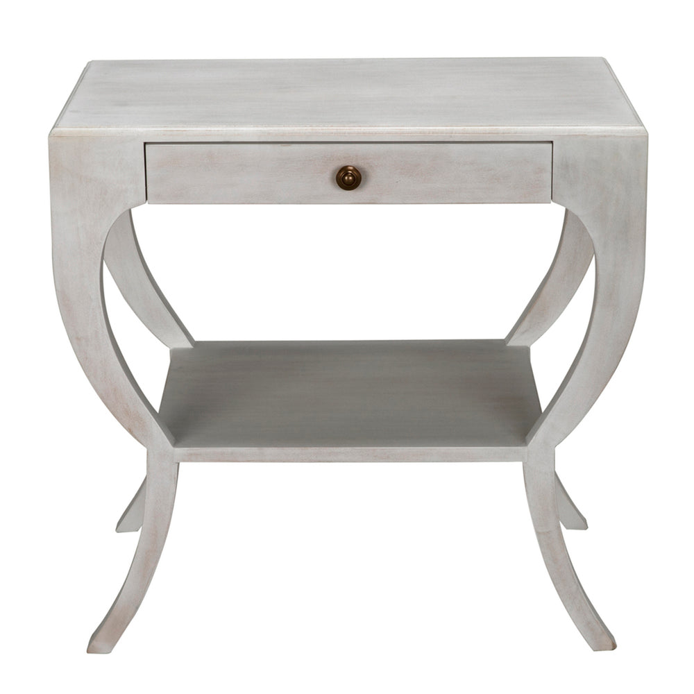 Maude Side Table, White Wash