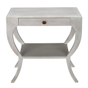Maude Side Table, White Wash