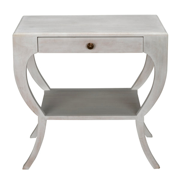 Maude Side Table, White Wash