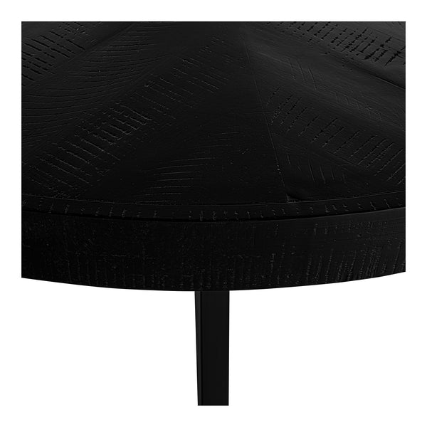 Moe's Parq 60" Round Dining Table Black Acacia