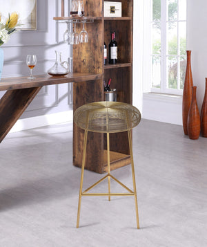 Sylvester Bar Stool In Gold