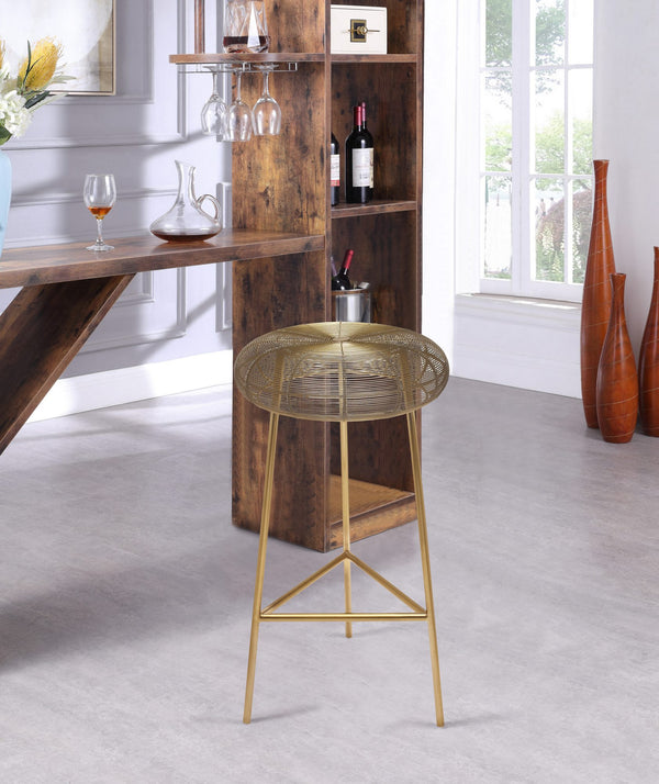 Sylvester Bar Stool In Gold