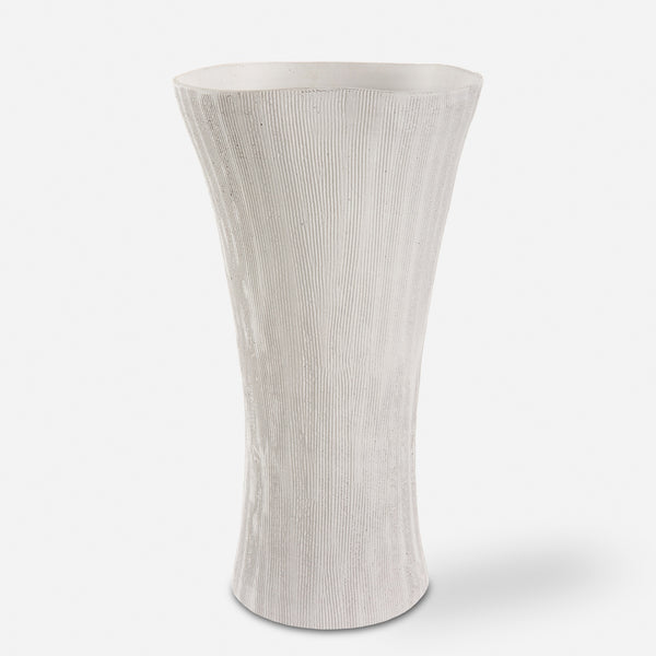 Floreana Tall White Vase