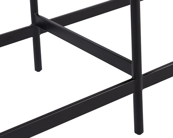 Omari Bench - Black - Light Tan