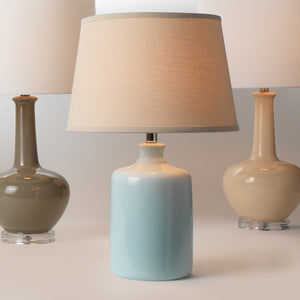 Milk Jug Glass Table Lamp, Blue