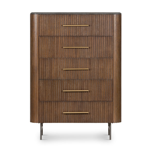 Fletcher 5 Drawer Dresser In Bluestone