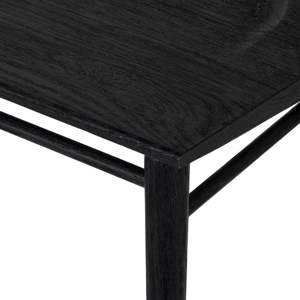 Lewis Dining Bench - Black Oak