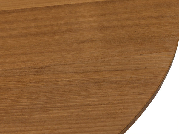 Ford Small Side Table, Gold Teak with Steel Base