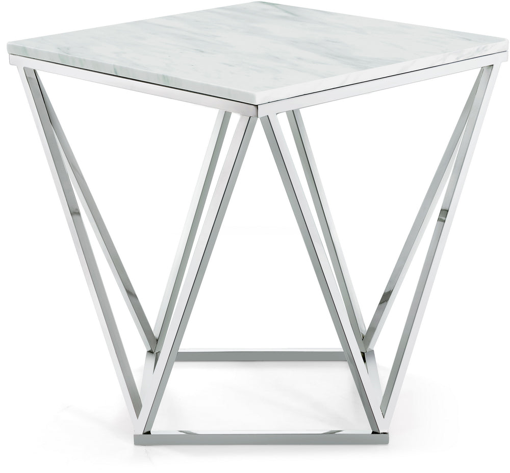 Grady End Table In Chrome
