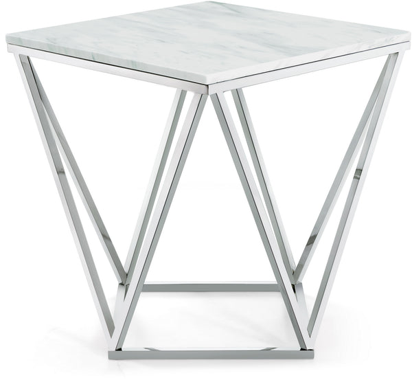 Grady End Table In Chrome