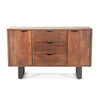 Loft 54-Inch Acacia Wood Sideboard in Dark Walnut Finish