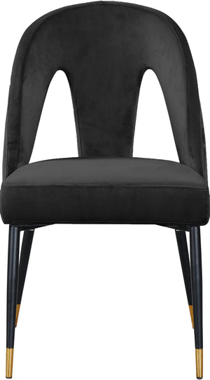 Kimberly Dining Chair In Black Velvet